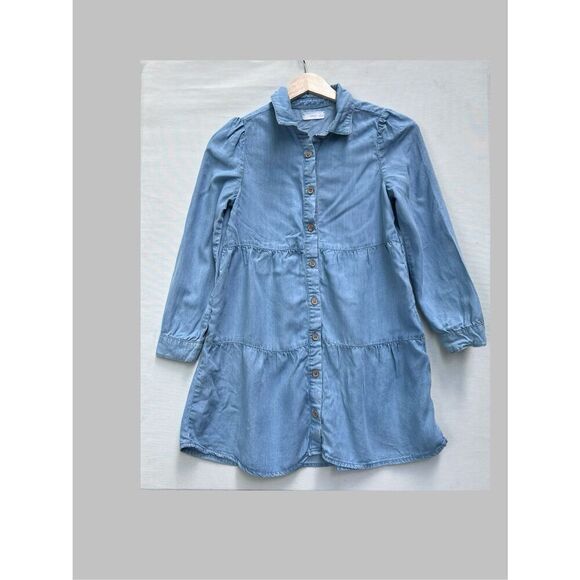 Mango Lyocell shirt dress Girl size 10 - Picture 2 of 6